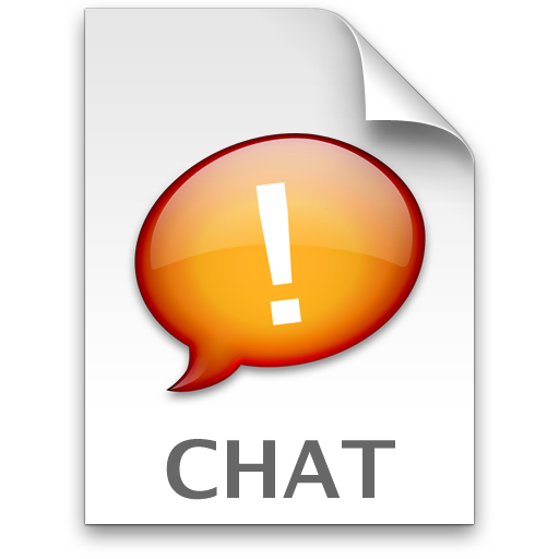 iChat Orange Chat Icon 512x512 png